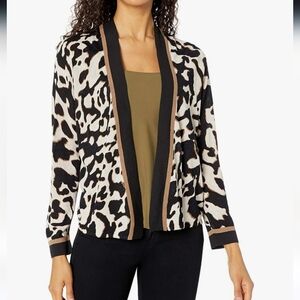 NIC+ZOE Leader Of The Pack Animal Print Cardigan